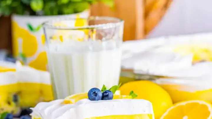 Image for Easy Blueberry Lemon Poke Cake (with Lemon Pudding)