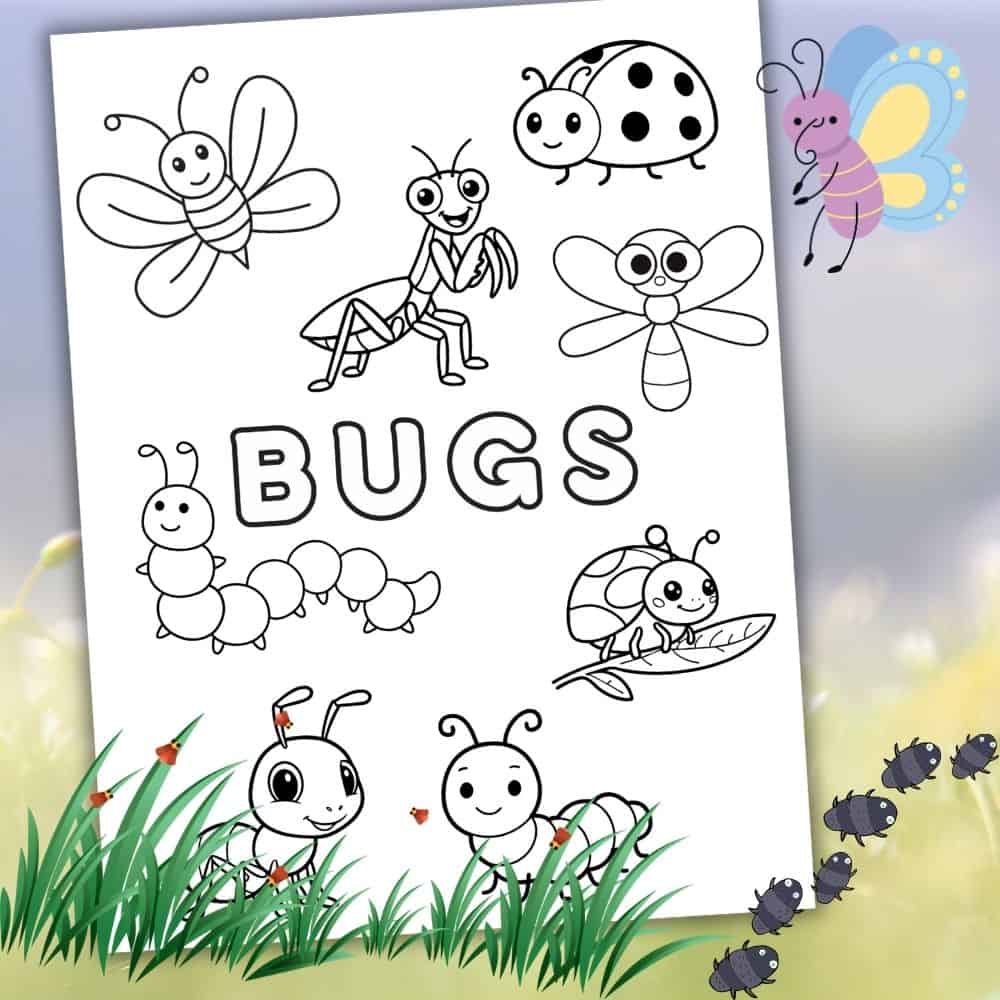 Bugs Coloring Page 1